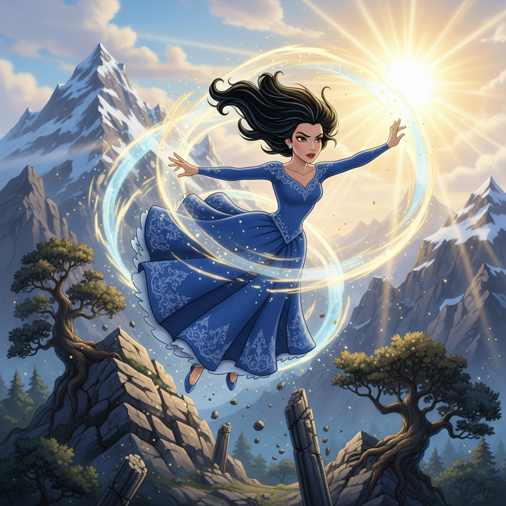 Volando cada vez más alto, Keila se dio cuenta de que la niebla era como un gran velo, pesado y carg