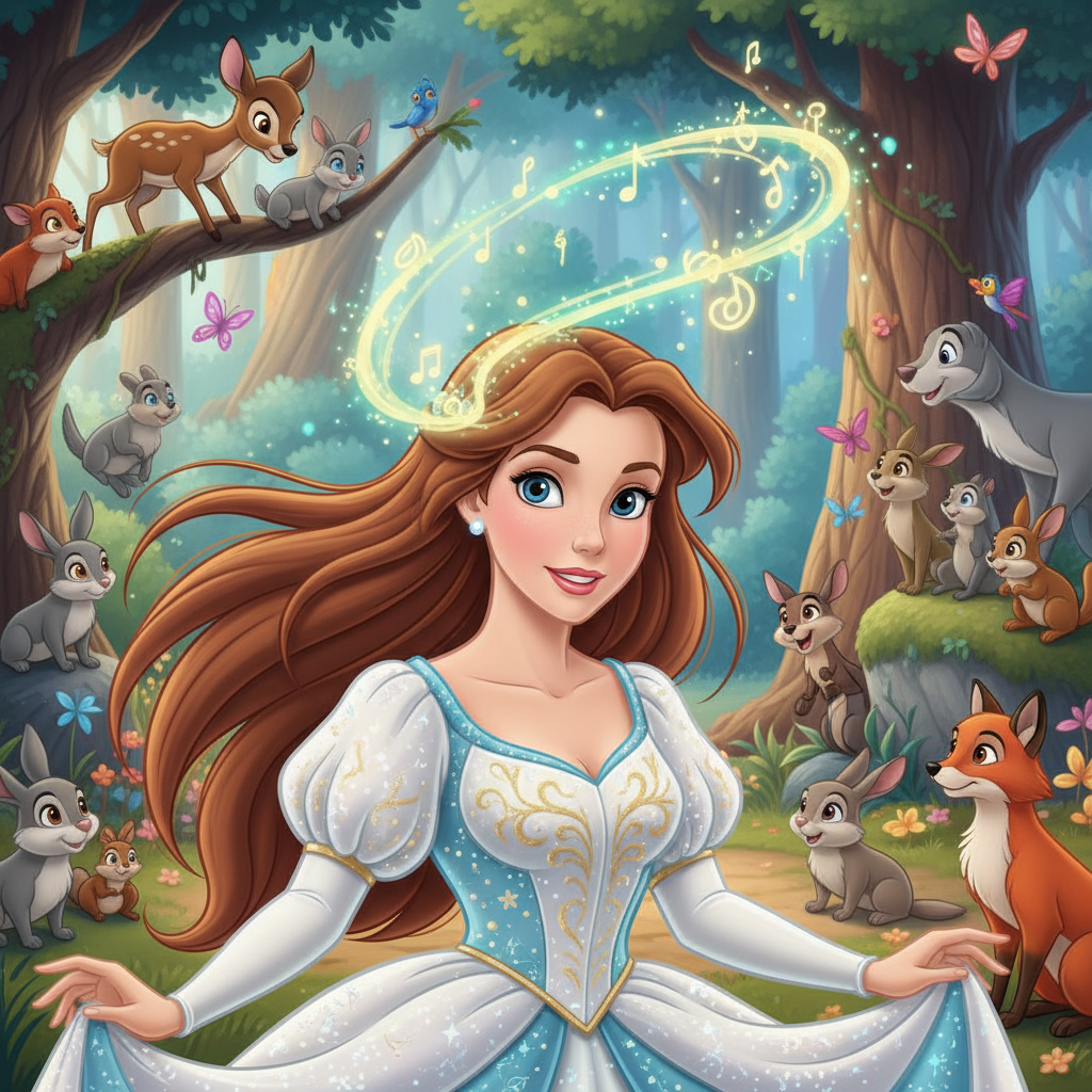 En un reino bañado por el sol y salpicado de castillos de ensueño, vivía la princesa Sofía. Su cabel