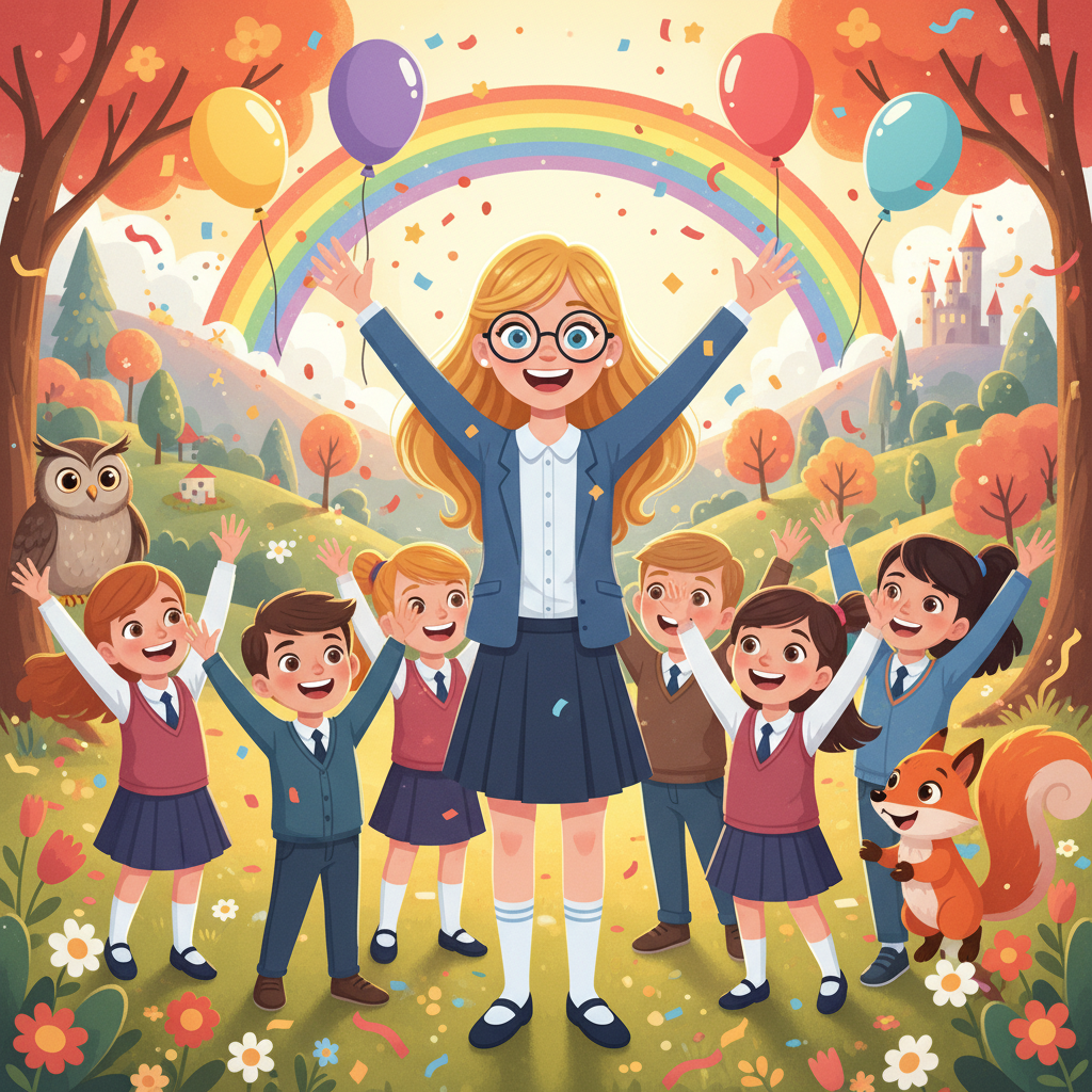 Al día siguiente, la inauguración del "Parque Maravilla" fue un éxito rotundo. Las risas de los niño