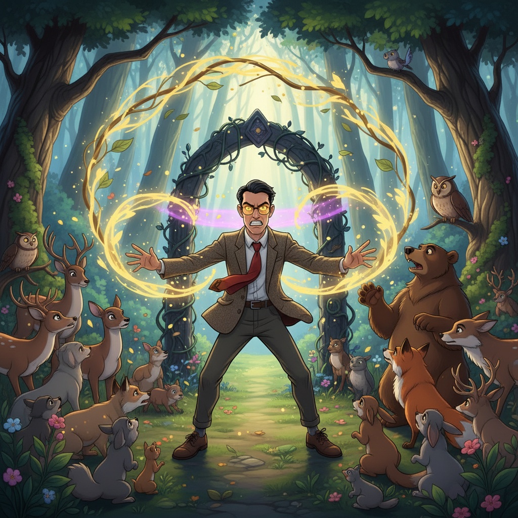 Un día, mientras paseaba por el Bosque Susurrante, un lugar conocido por sus árboles centenarios y s