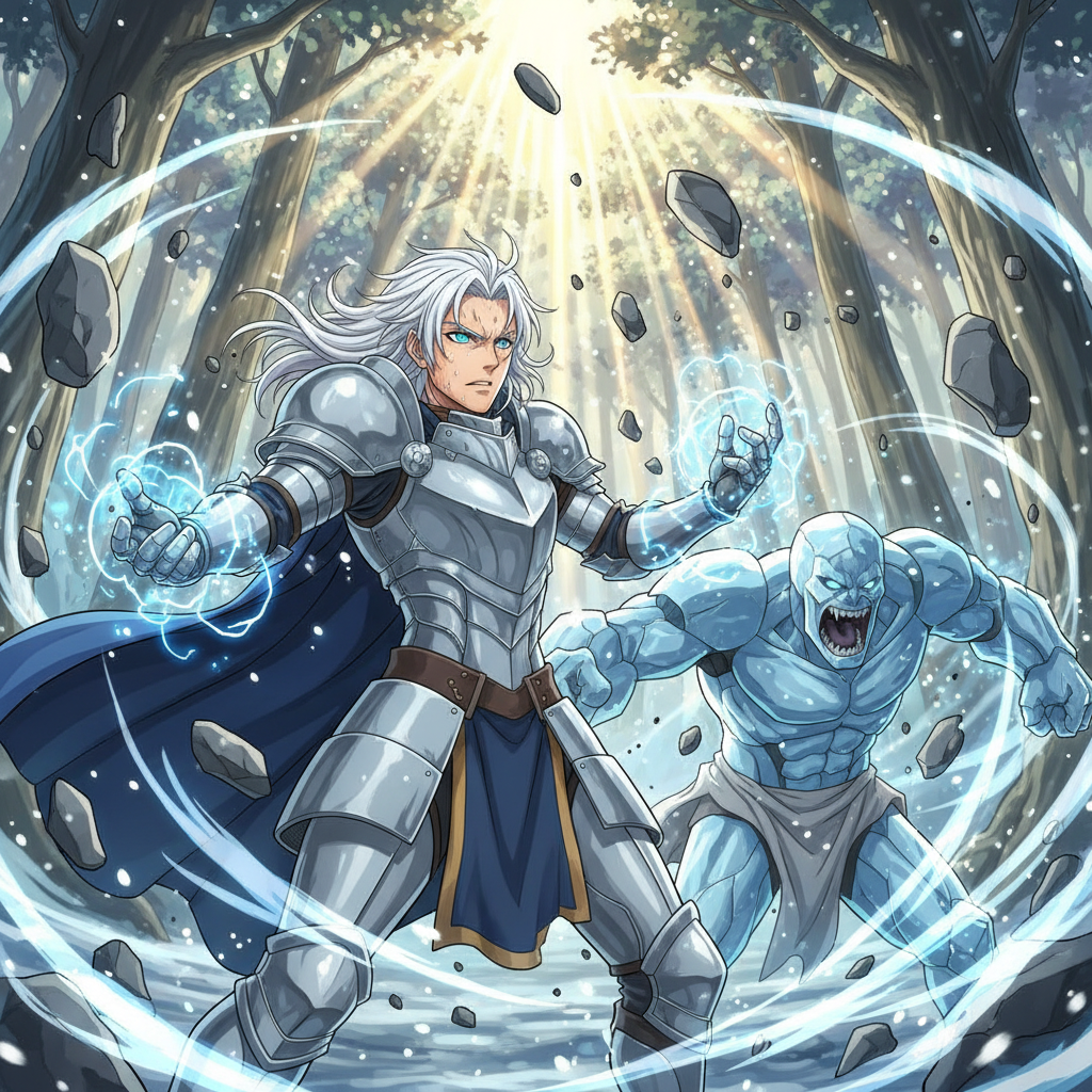 Superandres levantó su mano, concentrando toda su energía mental. Con un esfuerzo suave pero decidid