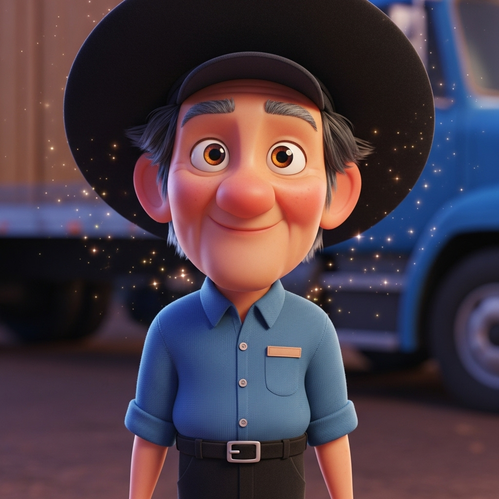Pedro era un camionero con más años que canas en su cabeza, pero su corazón latía con la vitalidad d