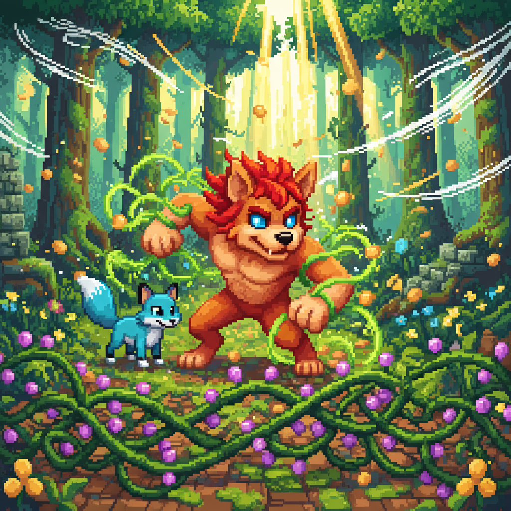 Siguiendo las indicaciones de un viejo roble que le habló de un camino oculto detrás de unas rocas c