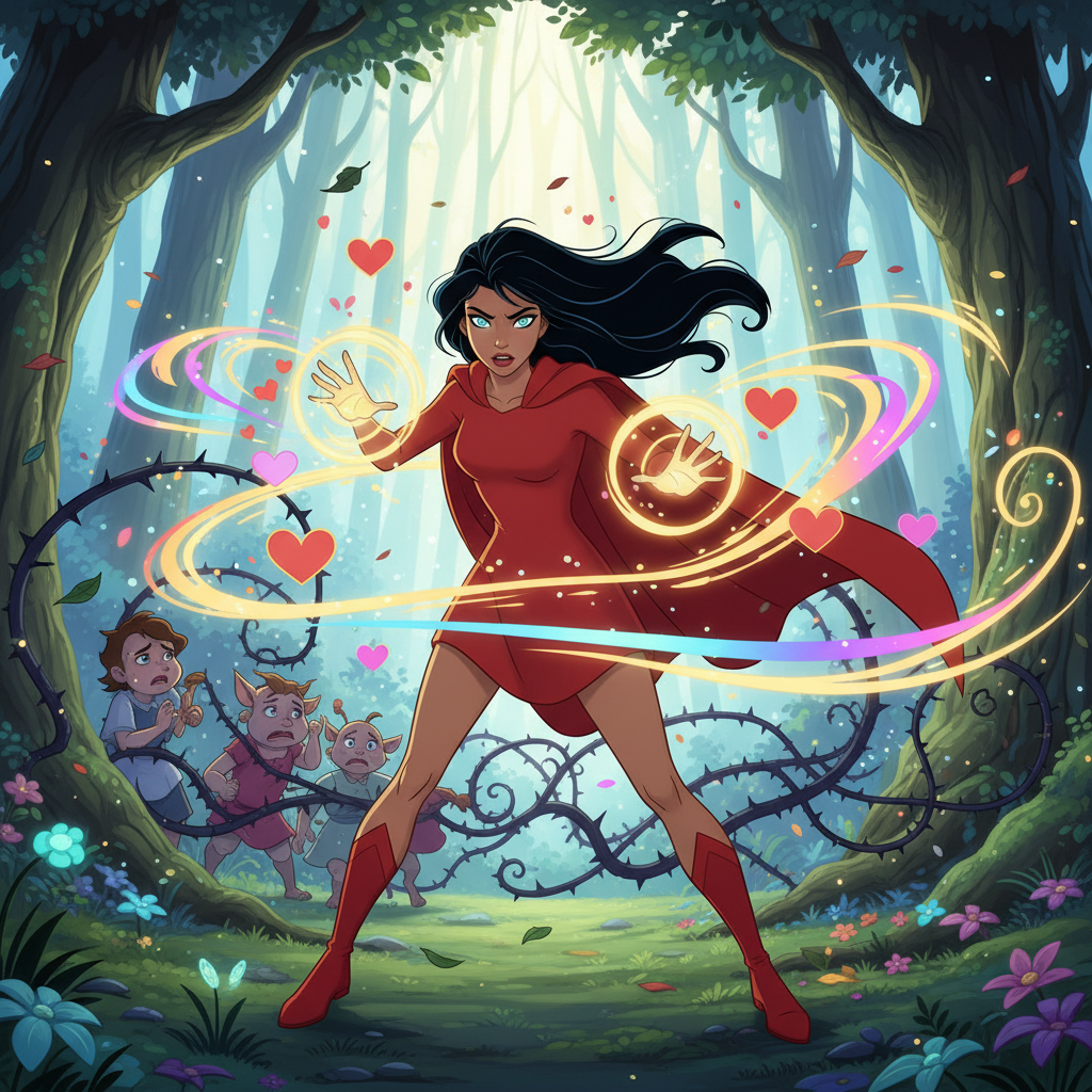 A medida que Jennyfer avanzaba, notó que el suelo estaba cubierto de hojas secas y los pájaros ya no