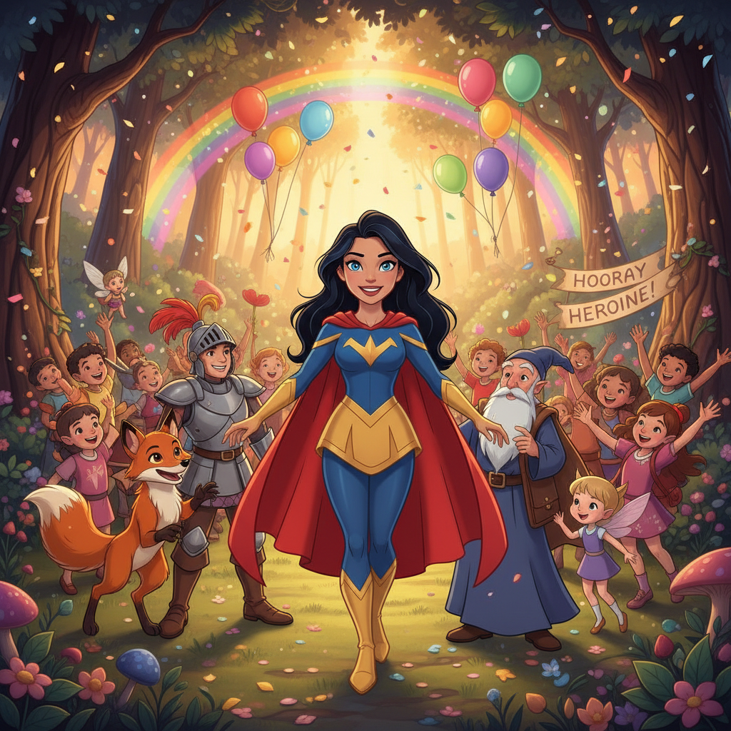 Finalmente, Jennyfer llegó al corazón del bosque, donde encontró un antiguo y majestuoso árbol, el Á