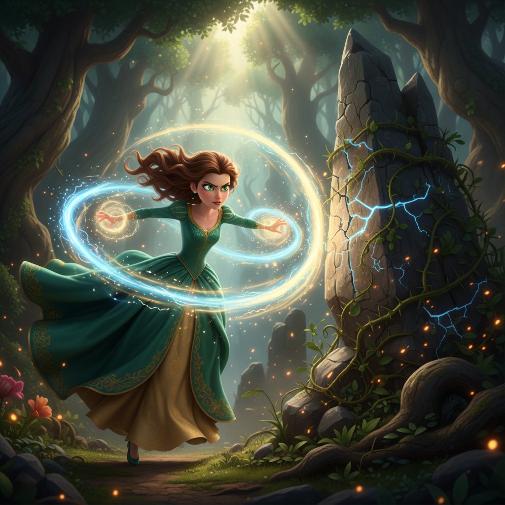 Después de asegurarse de que el cervatillo se alejaba cojeando pero seguro hacia el bosque, Titi se