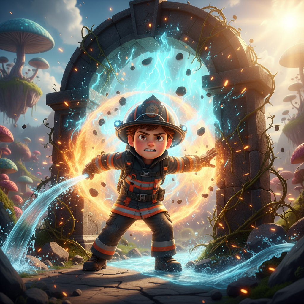 El camión, cargado de frutas frescas para el mercado, se había detenido justo en el centro del puent