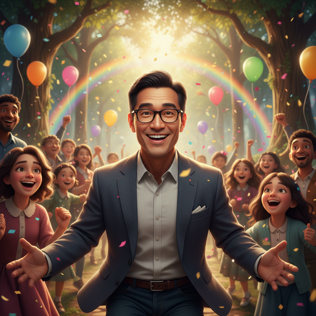 Guiados por Daniel, llegaron a una zona exuberante y serena del bosque, donde un riachuelo cantaba c