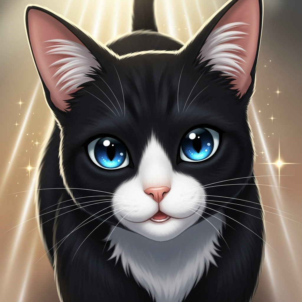 En el corazón de la colorida Ciudad Peluda vivía Davinci La Gata, una gatita calicó Carey con un pel
