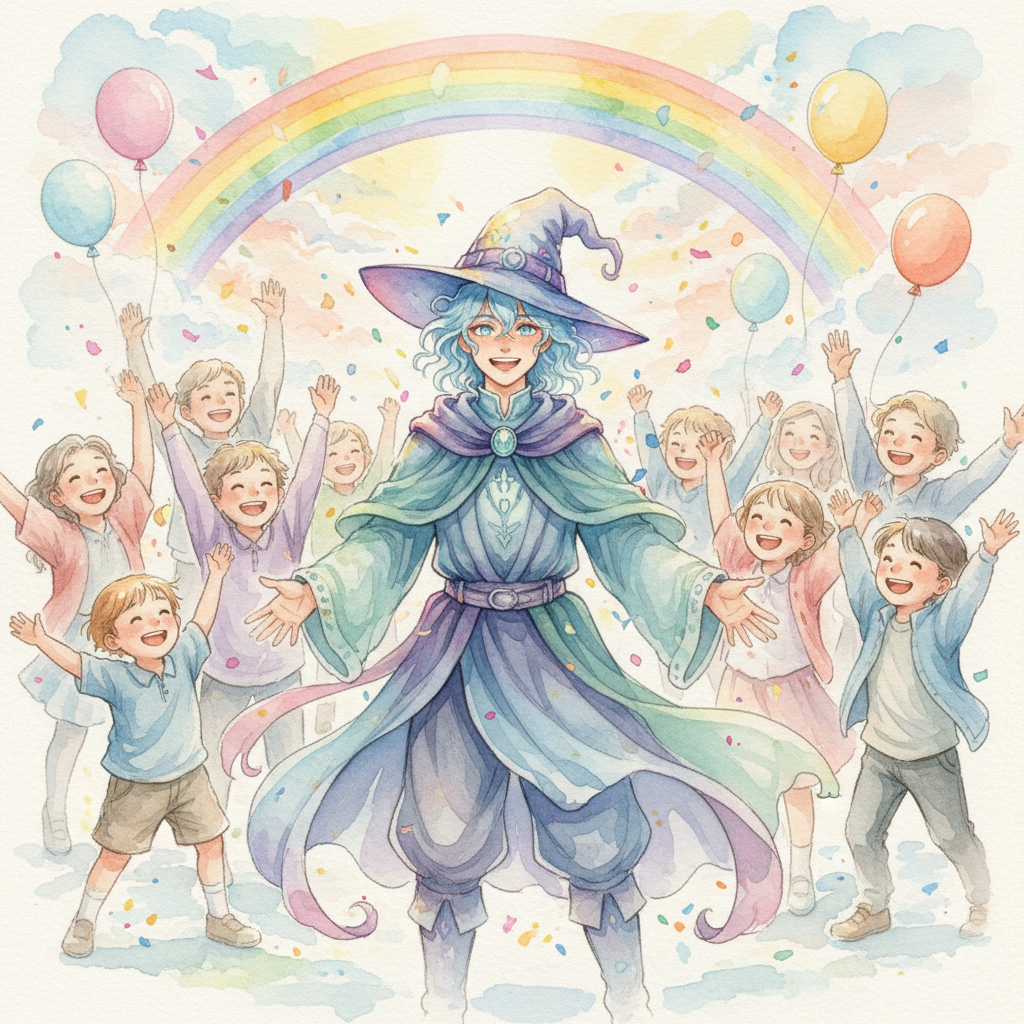 De vuelta en su torre, Teca se dedicó a enseñar a los niños del reino. Les contaba historias sobre L