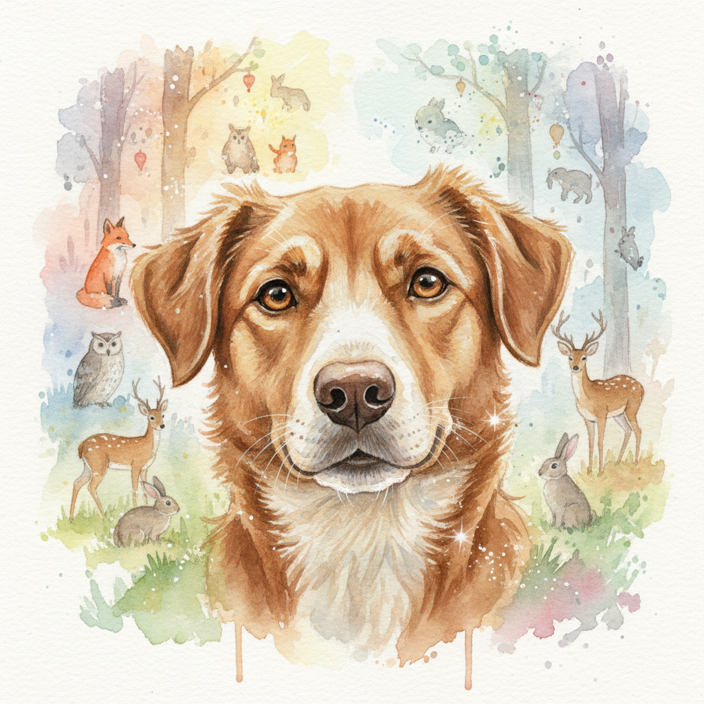 En el corazón de un pequeño pueblo soleado vivía un perrito llamado Rabito. Rabito no era un perro c