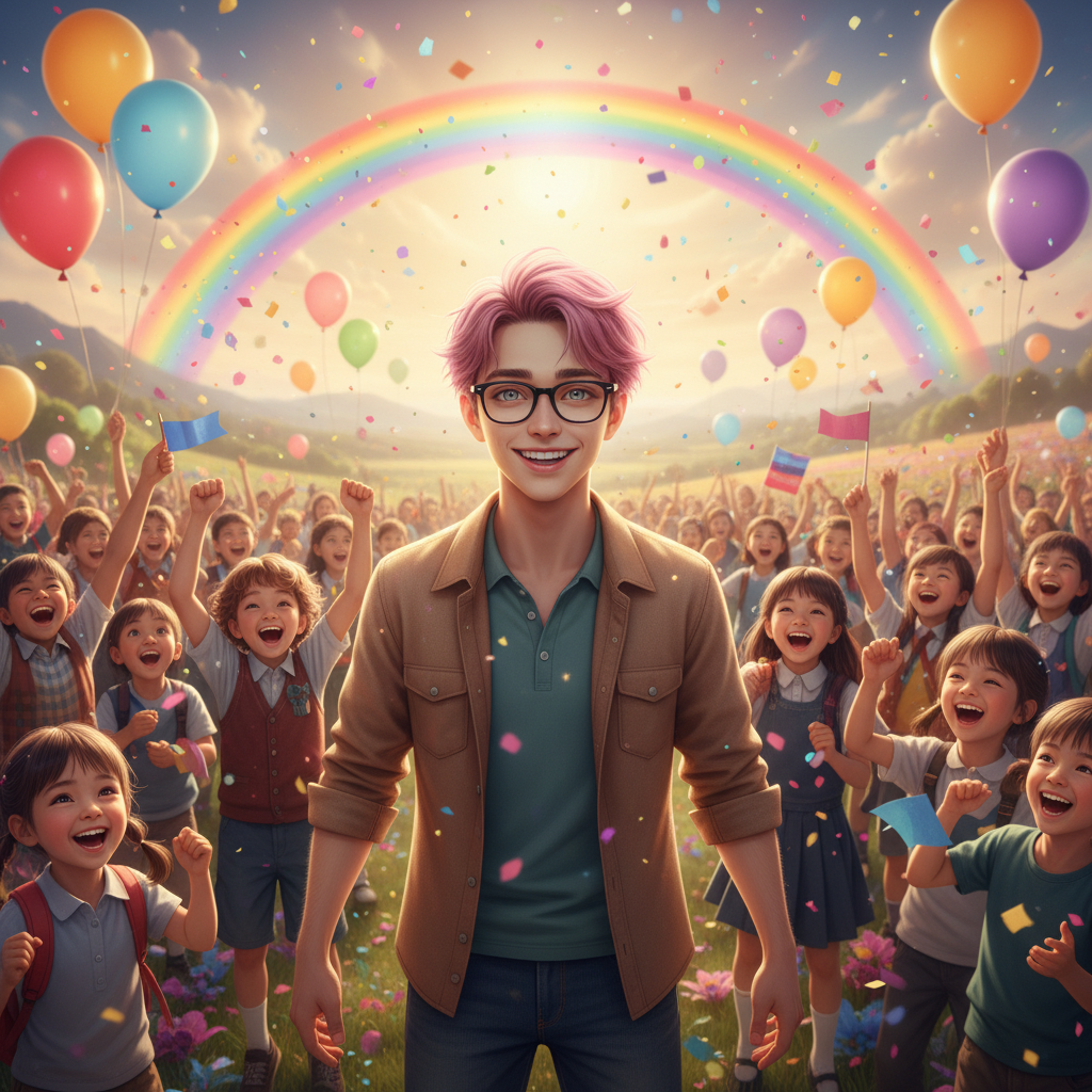 La criatura de luz, ahora libre y feliz, guió a Érase Una Vez de regreso a la superficie. A medida q