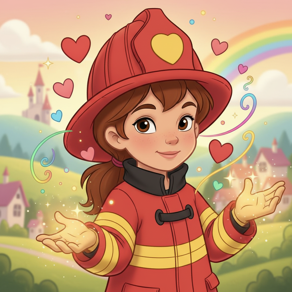 Luna era una niña valiente con un corazón tan grande como el cielo estrellado que le daba nombre. Co