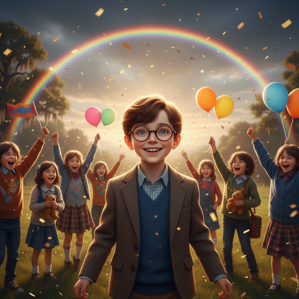 Los niños del pueblo pronto aprendieron que Rolo era un amigo extraordinario. No solo era capaz de v