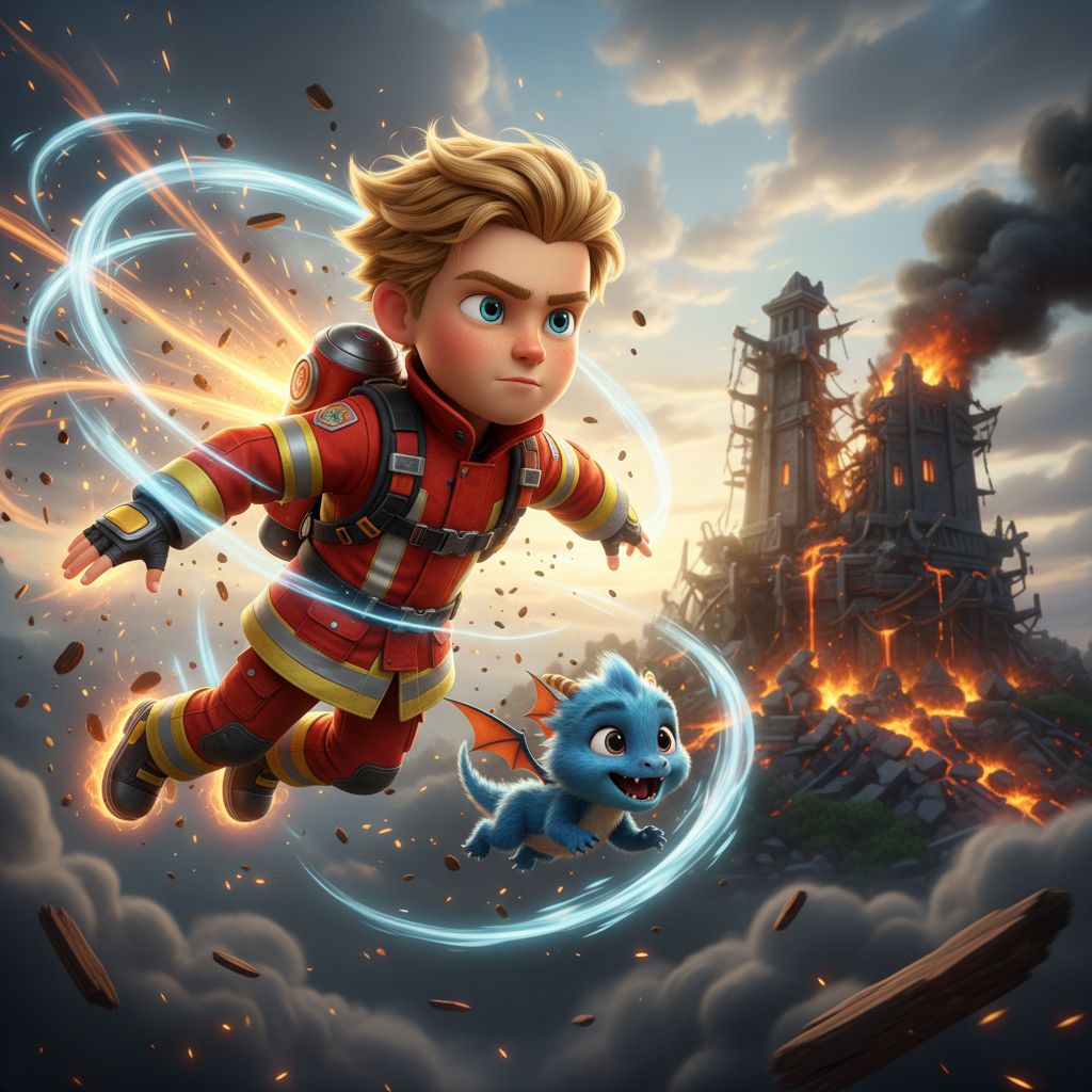 Fran voló con gracia hacia la cima del árbol, moviéndose con la agilidad de un pájaro. El gatito, al