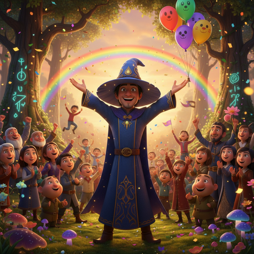 Siguiendo la preocupación de los pájaros, José se adentró en el bosque. Pronto se encontró con una f