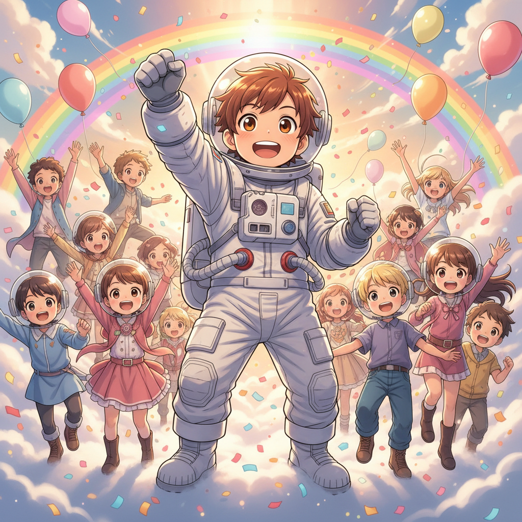 Con el navegador funcionando perfectamente, la nave de Marcos y su padre aterrizó suavemente en la p