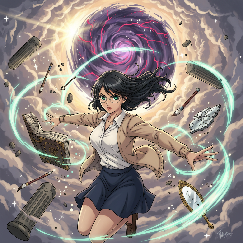 Al día siguiente, el fenómeno se repitió, pero esta vez los libros no solo flotaban, sino que se abr