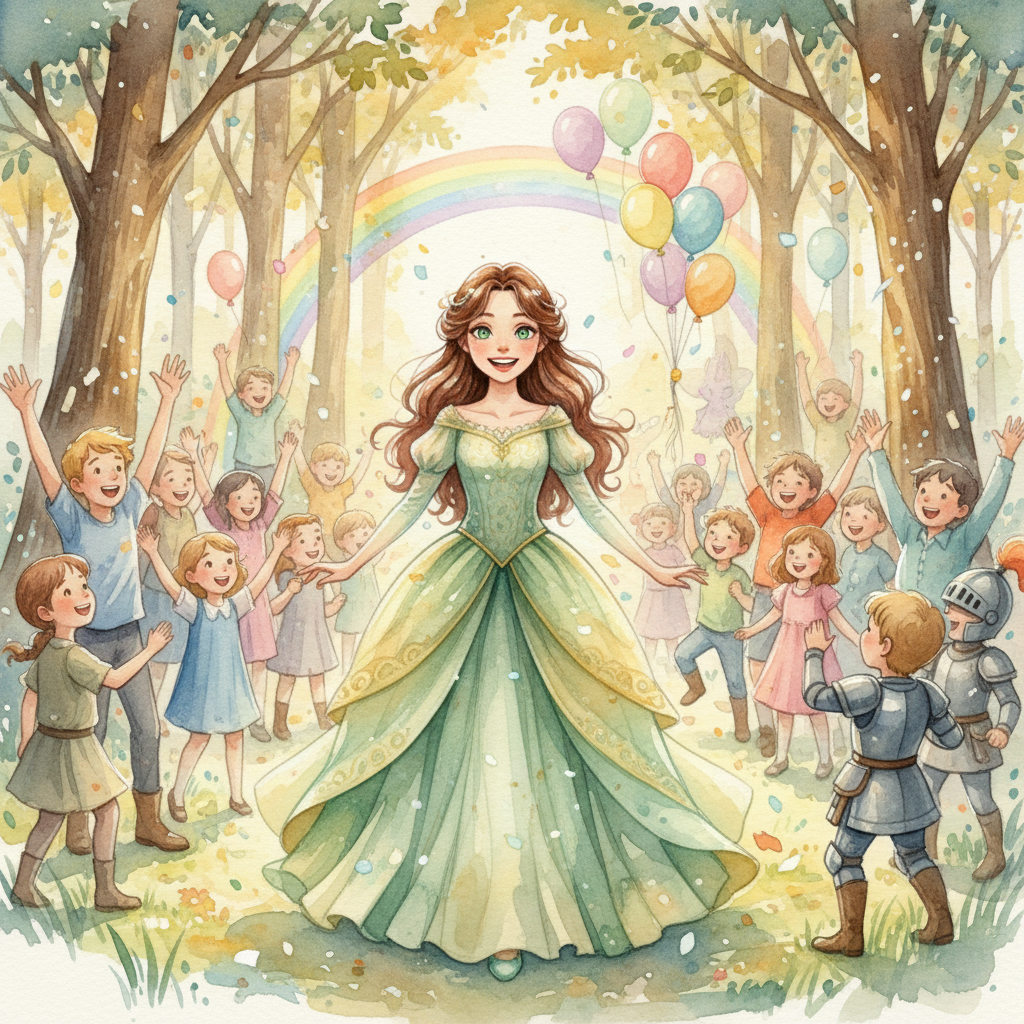 Al otro lado del río, el bosque se transformó. Los árboles parecían hechos de cristal, y flores lumi