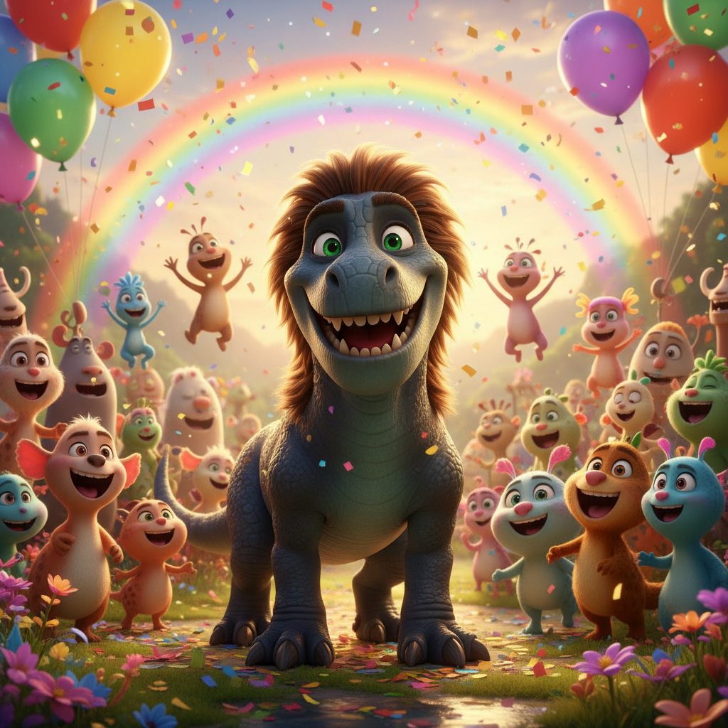 Con la crisis resuelta y la familia de conejos a salvo, un ambiente de alegría y camaradería se exte