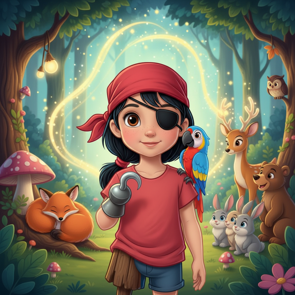 En la bulliciosa y soleada isla de Tortuga, vivía una joven pirata llamada Maria. No era una pirata 