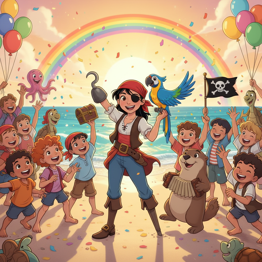 Con la promesa de los pescadores cumplida, Maria regresó a su goleta, su corazón ligero. "¡Isla de l