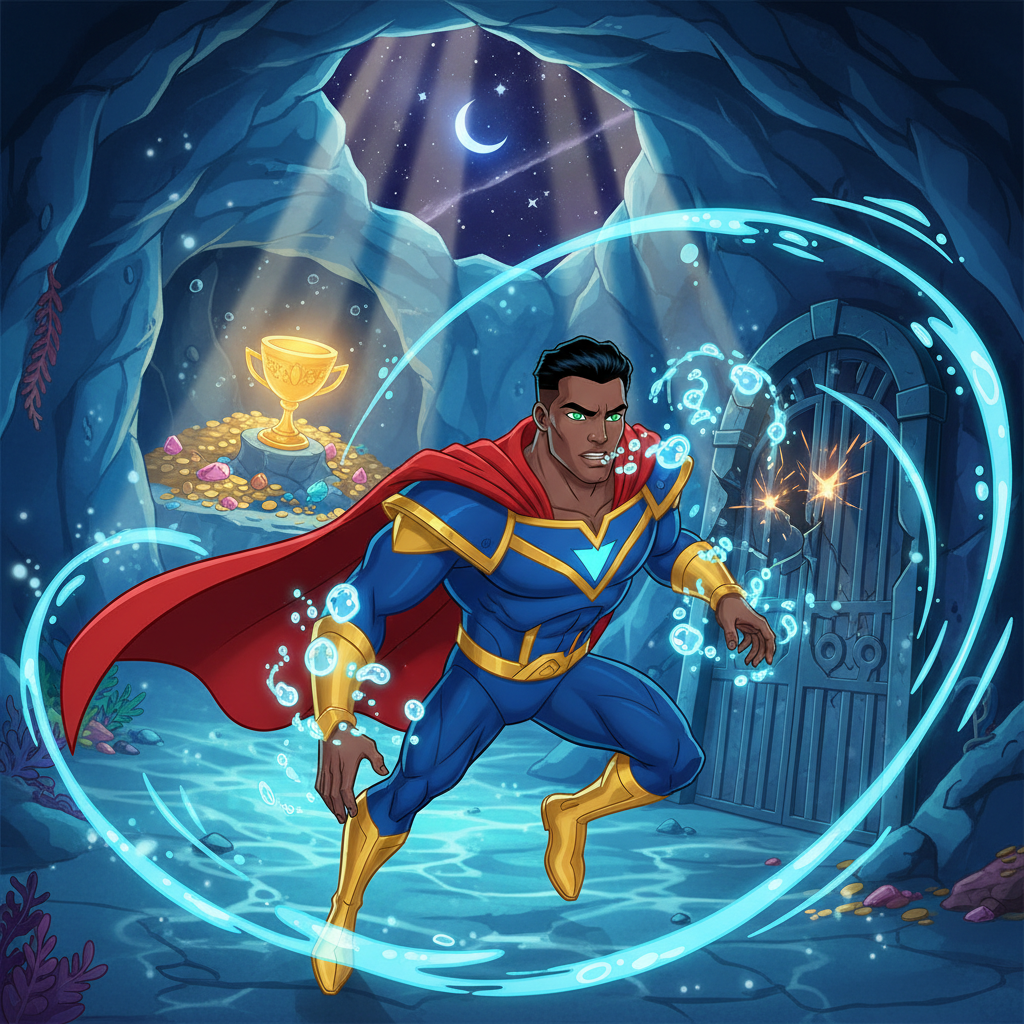 Dentro de la cueva, la oscuridad no era total. Pequeñas luciérnagas marinas y corales fosforescentes