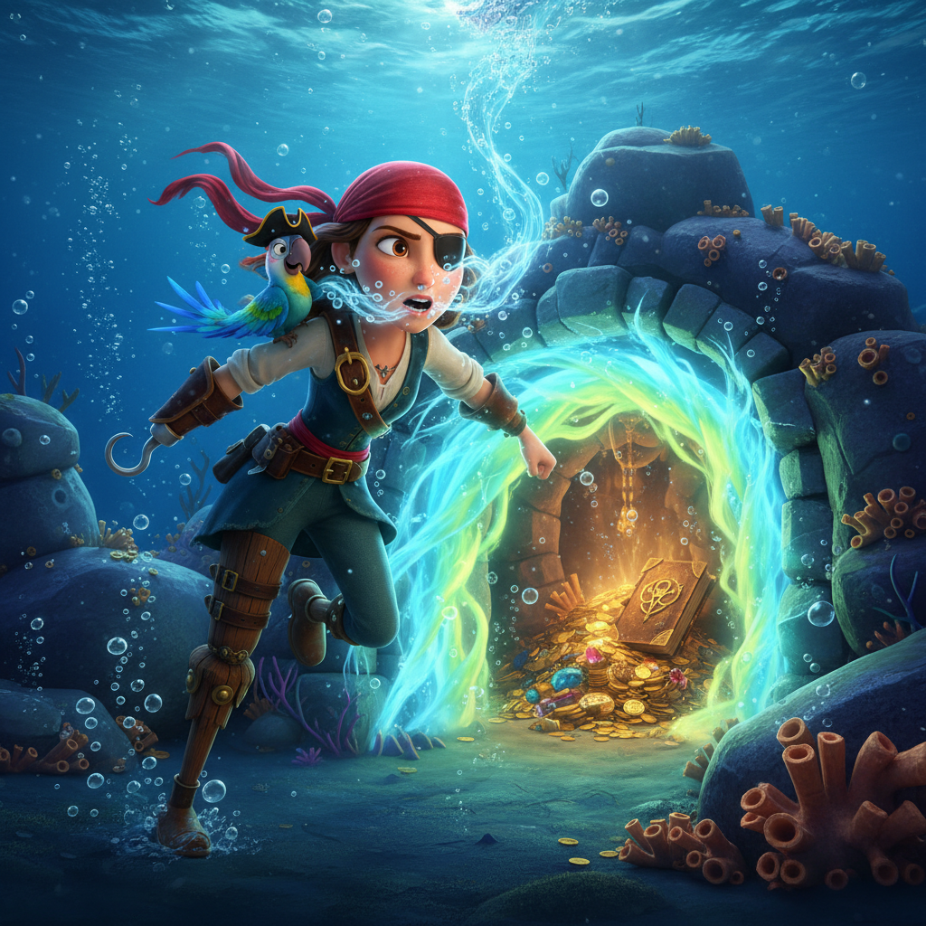 Bajo la superficie, el mundo era un caleidoscopio de colores. Corales vibrantes, peces exóticos de t