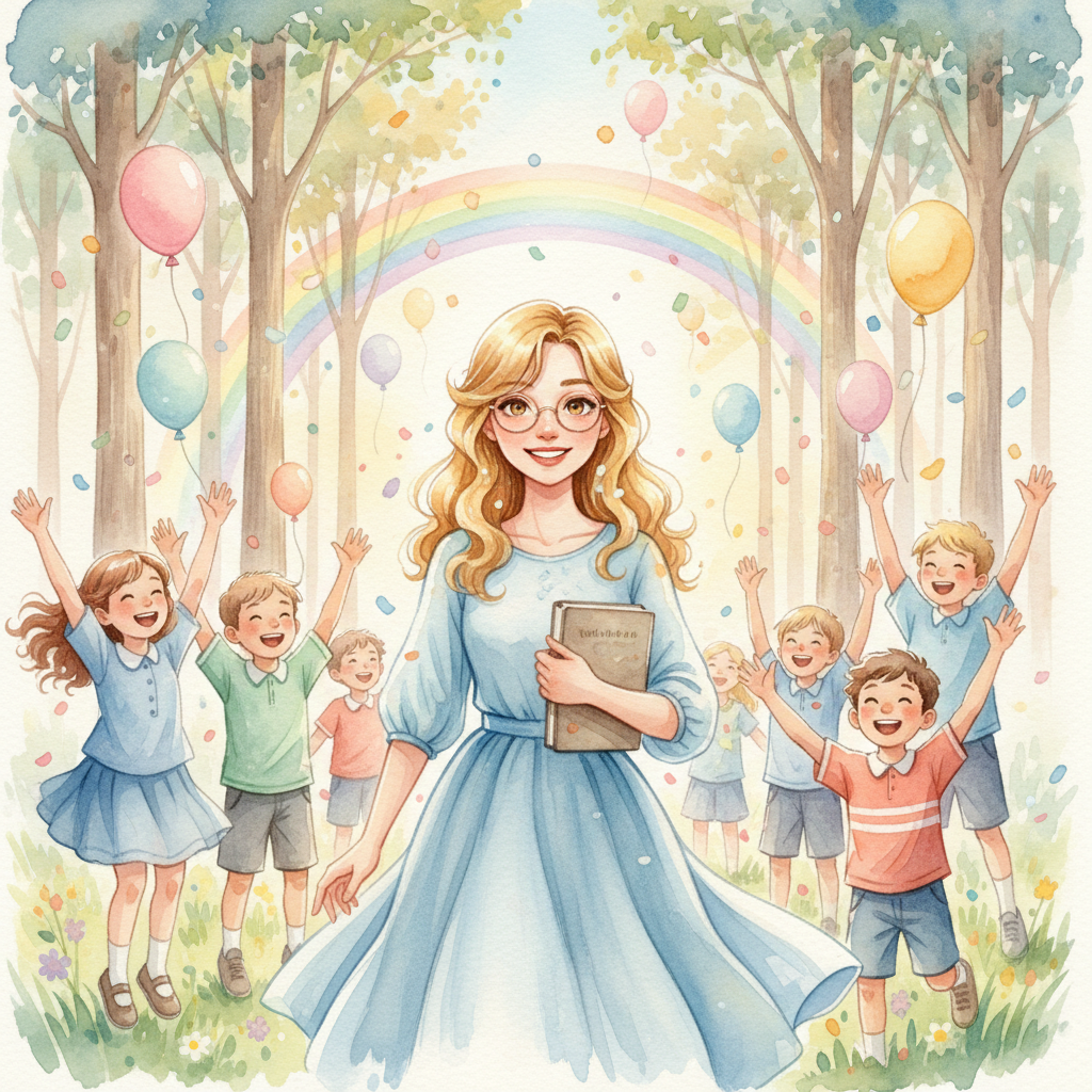 Agradecidos, Valeria y Chispa siguieron el atajo indicado por el oso. El sendero era tranquilo y seg