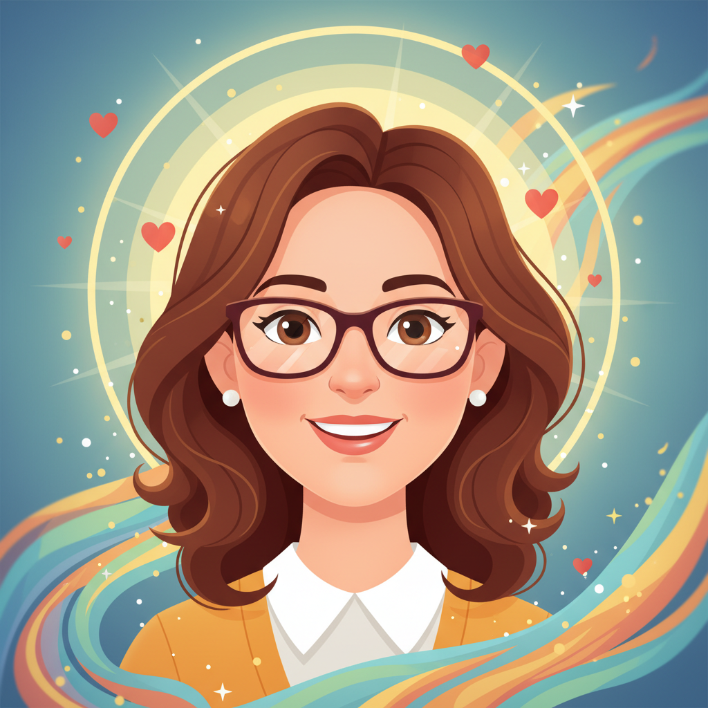 En un pequeño pueblo rodeado de colinas verdes, vivía una maestra llamada Jarumy. Su cabello era del