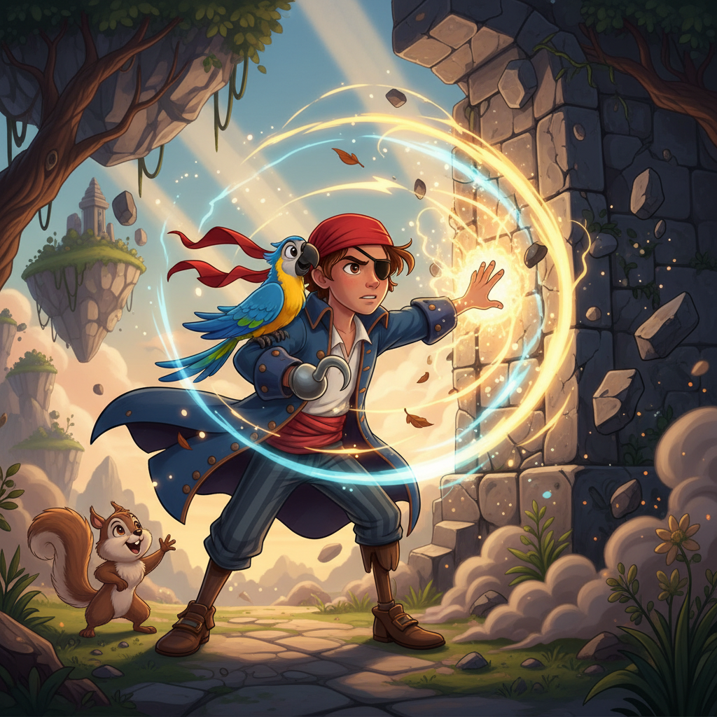 El primer obstáculo apareció pronto: un torbellino colosal se formó en el horizonte, amenazando con