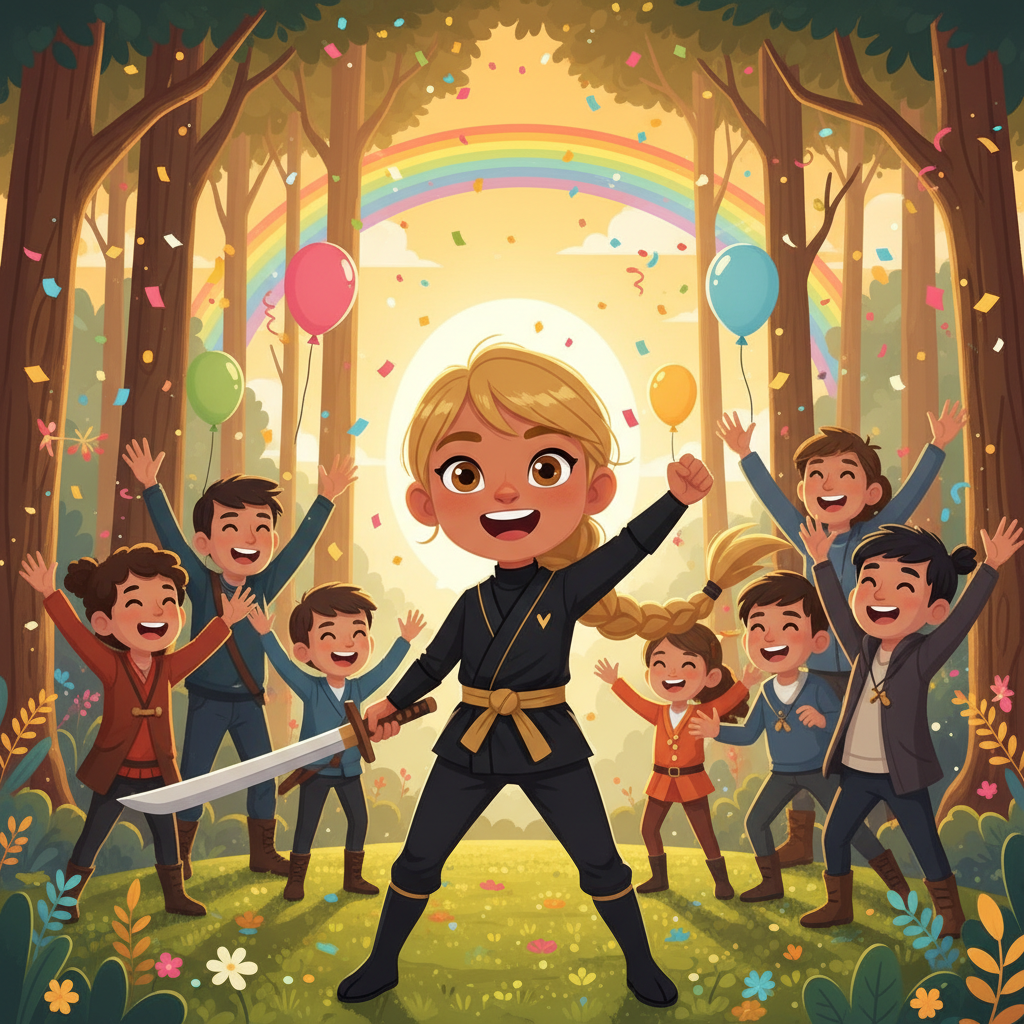 La reputación de Ela como una heroína justa y fuerte se extendió más allá de su pueblo. Los niños de