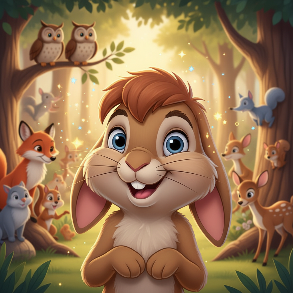 En un prado verde y soleado, vivía un conejito llamado Maxi. Maxi no era un conejo cualquiera. Tenía