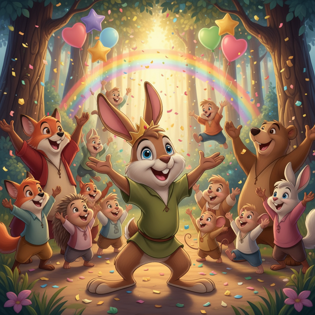 Maxi corrió de vuelta al prado, con la nuez firmemente sujeta. Al ver a Chispa esperando, con el hoc