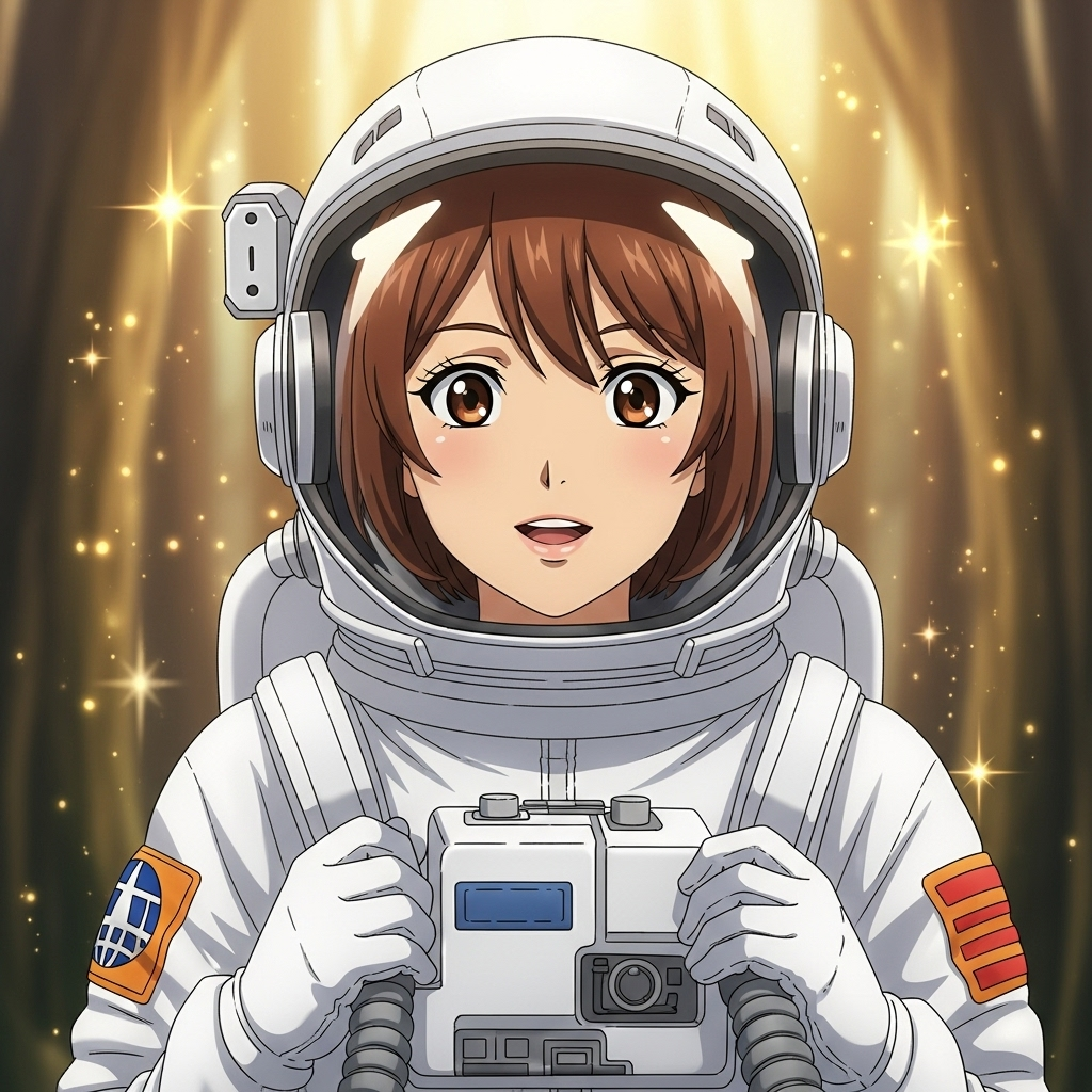 Mirian era una astronauta audaz, conocida en toda la galaxia por su cabello castaño revoloteando en 