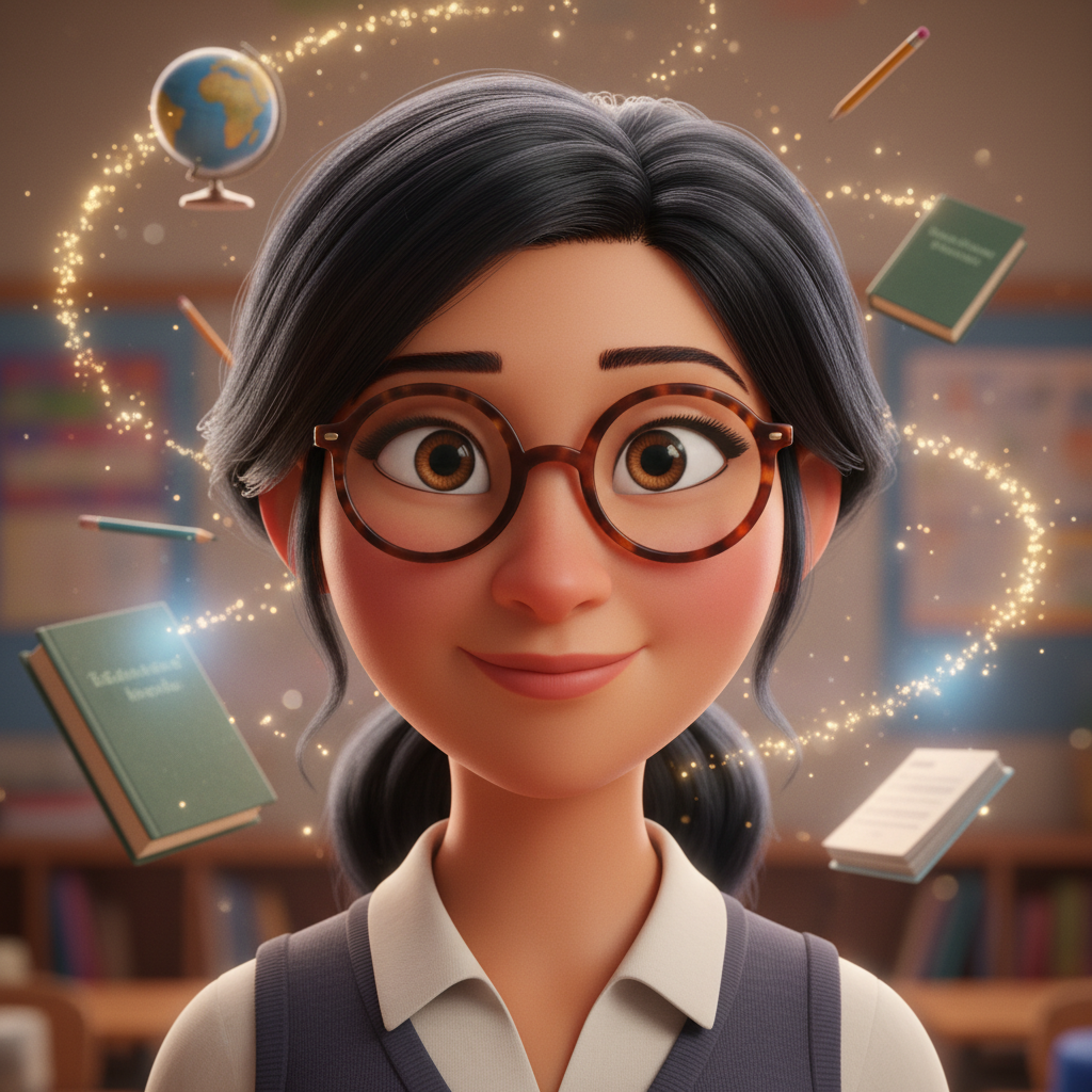 Emma era una maestra de escuela primaria con un secreto asombroso. Tenía el cabello negro como la no