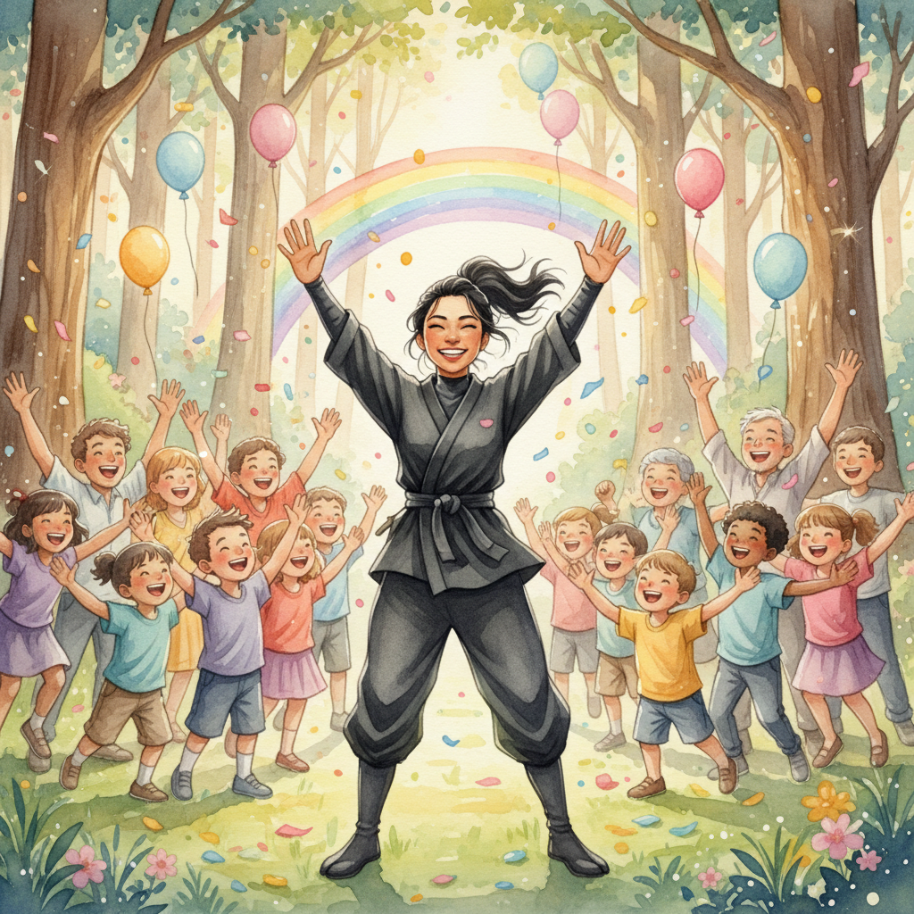 Con el sol brillando sobre el bosque renovado, Mane emprendió el camino de regreso a su aldea. A med