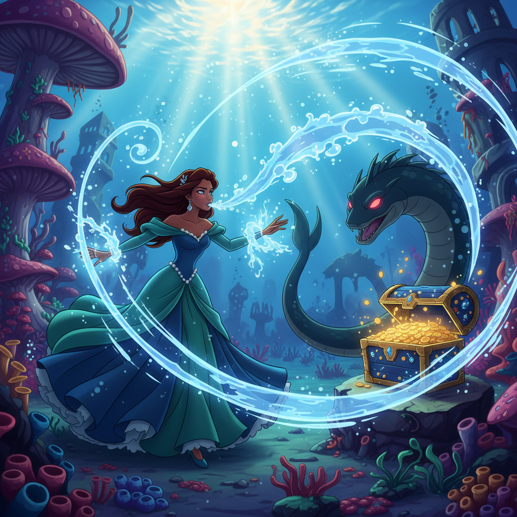 Sin dudarlo, Martina se adentró en las aguas cristalinas. Al sumergirse, no sintió la opresión del a