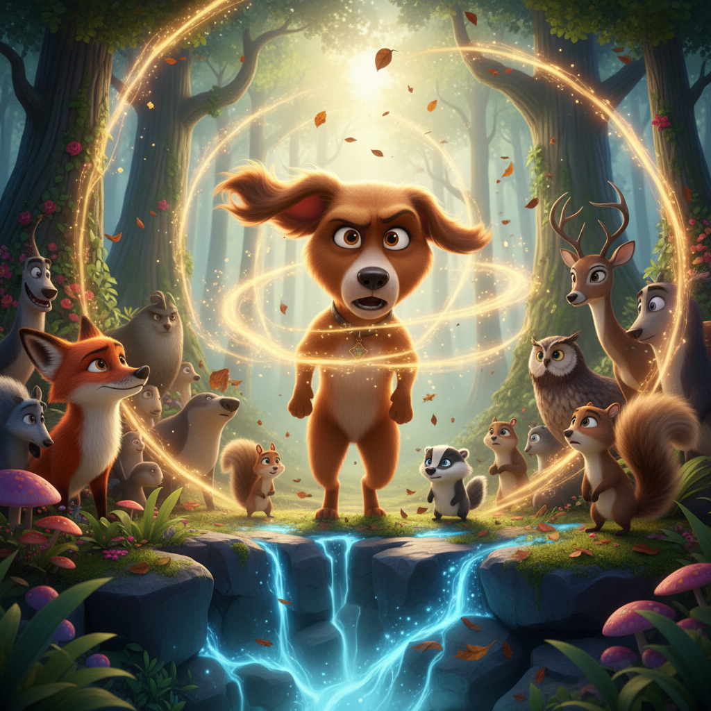 El cervatillo, aliviado y agradecido, le contó a Lanchita que se había perdido de su madre mientras 