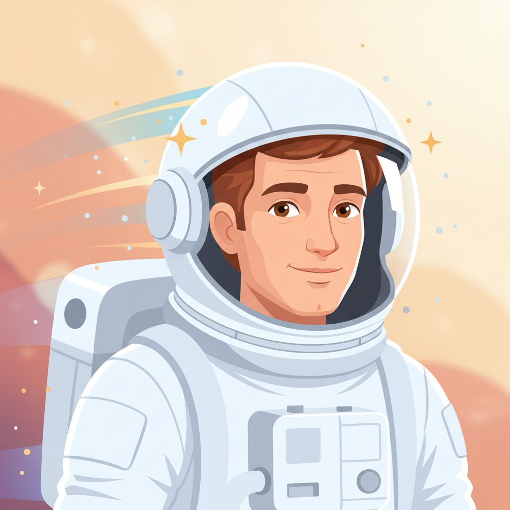 En el vasto y oscuro lienzo del cosmos, vivía un valiente astronauta llamado Juan El Astrona. Con su