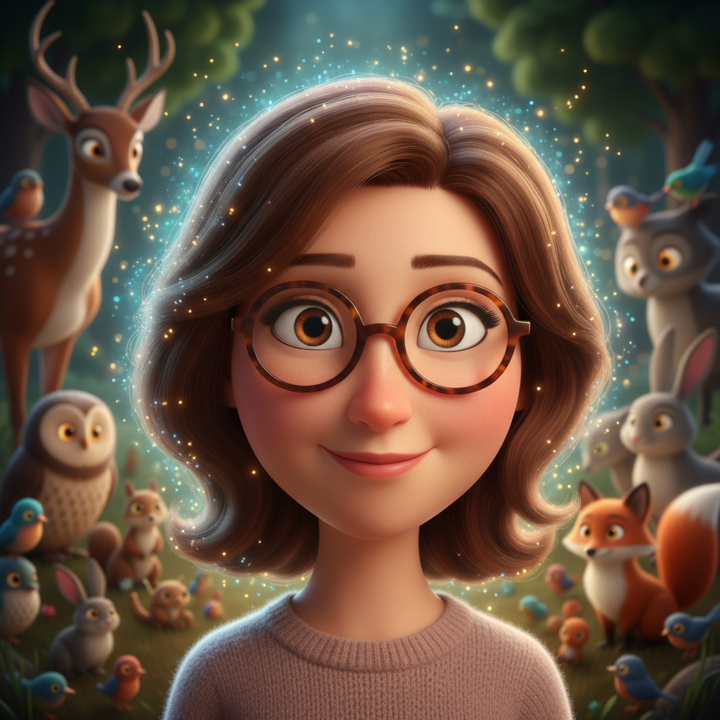 En el corazón de un pueblo soleado vivía Sandrita, una maestra de sonrisa cálida y ojos tan marrones