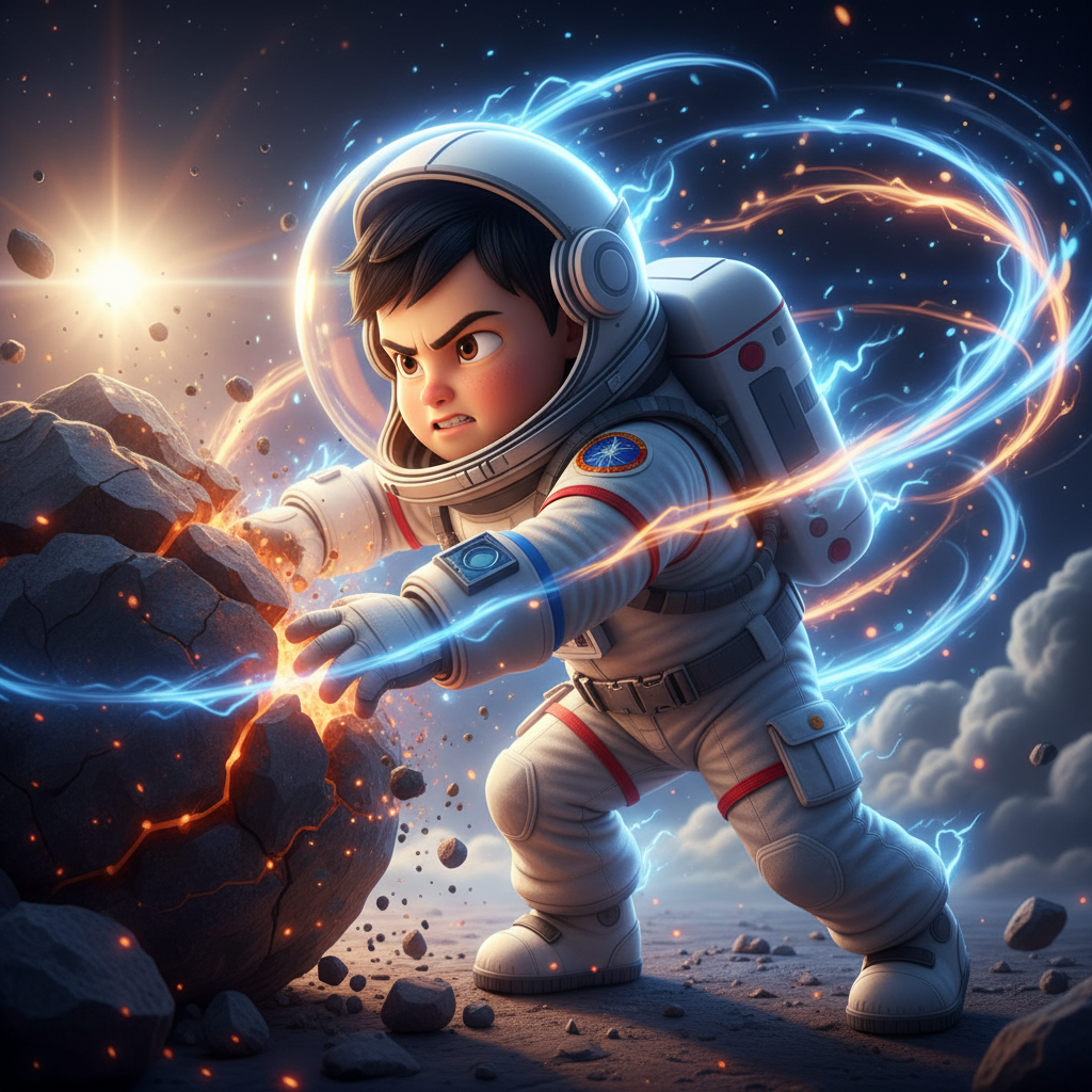 La nave viajó a una velocidad vertiginosa, atravesando nebulosas de colores y campos de asteroides. 