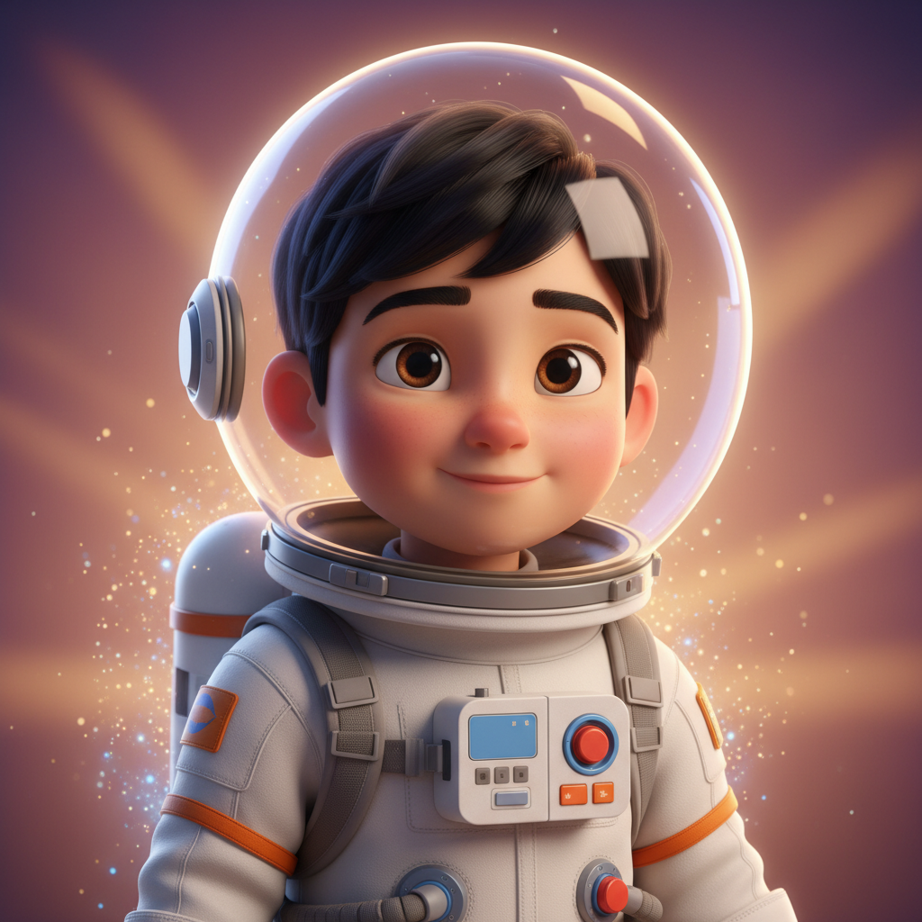 Diego era un niño curioso con cabello negro como la noche y ojos marrones que brillaban con la emoci