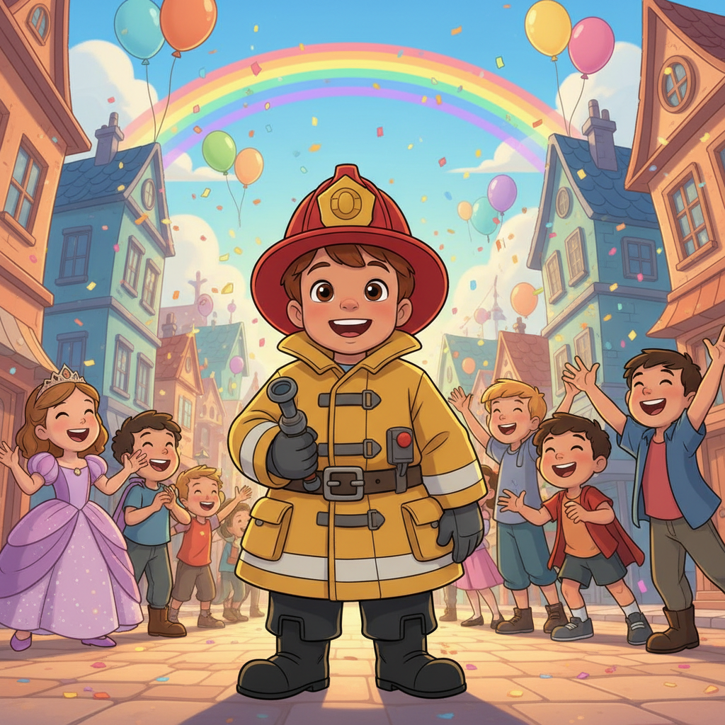 Un día fatídico, sonó la alarma en el parque de bomberos. ¡Un incendio se había declarado en el viej