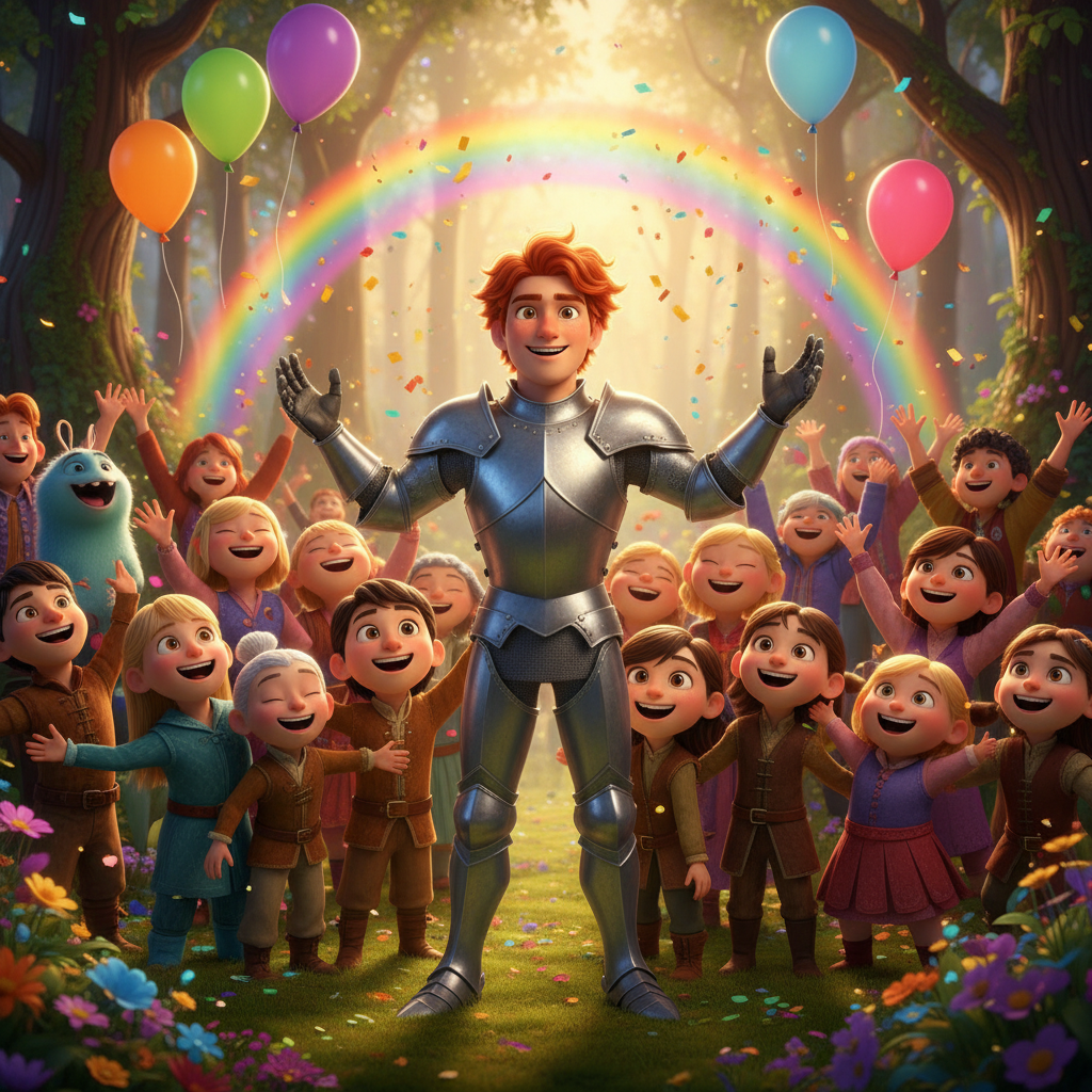 A medida que Chiquilin compartía su calidez, Lumina, la criatura de sombras, comenzó a cambiar. Las 