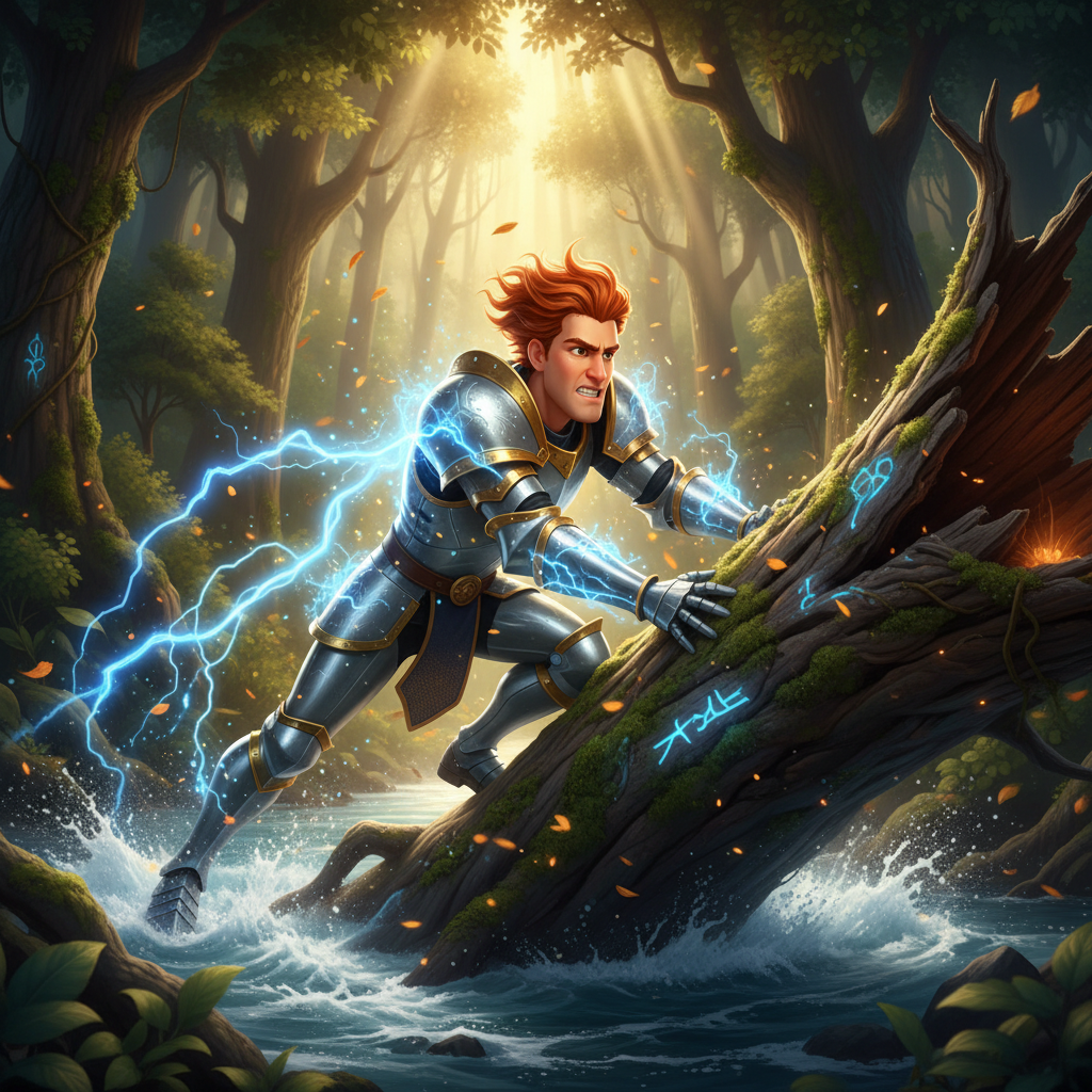 Siguiendo las huellas del lobo, Chiquilin llegó a un claro donde la oscuridad era más densa. En el c