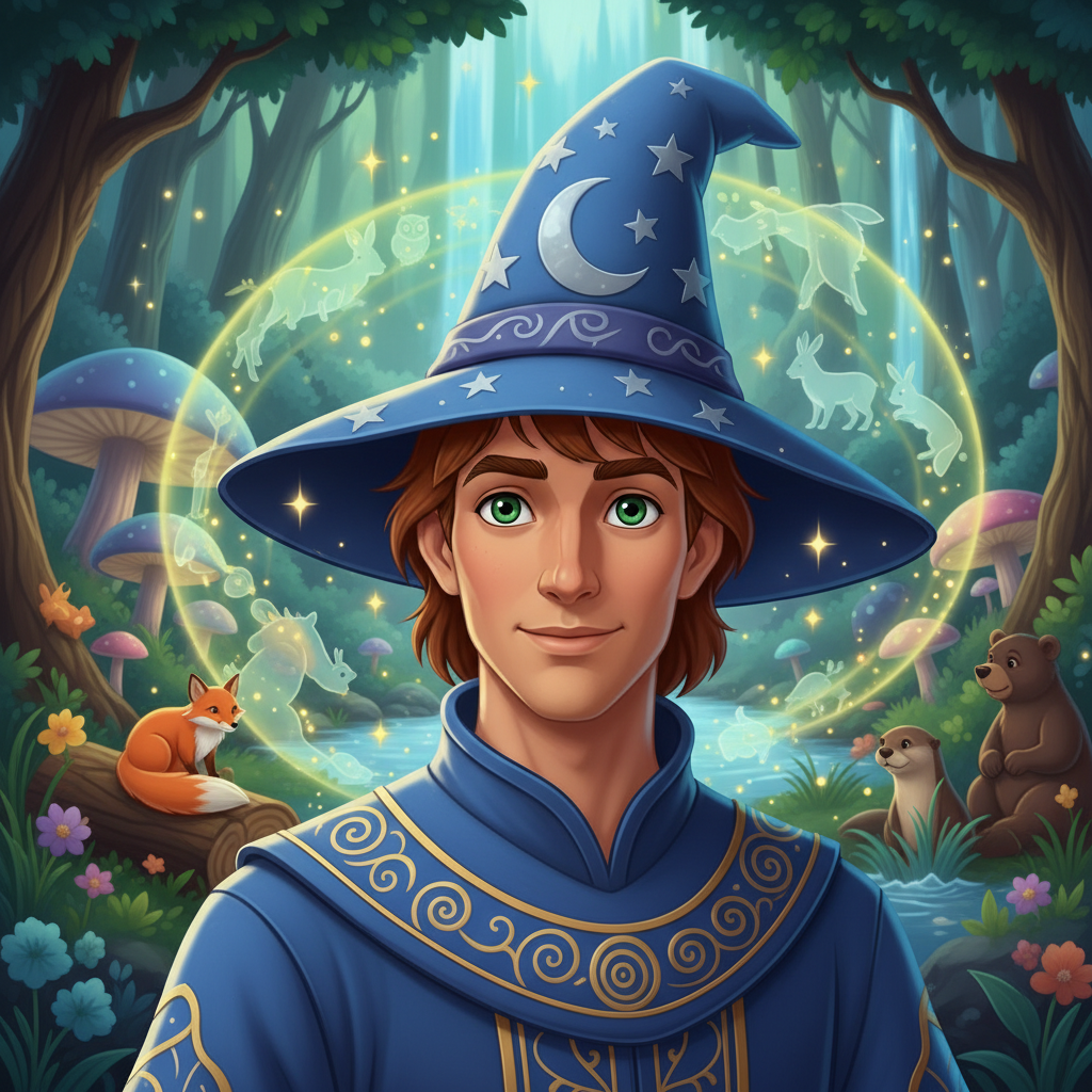 En el corazón de un bosque milenario, donde los árboles susurraban historias al viento y los arroyos