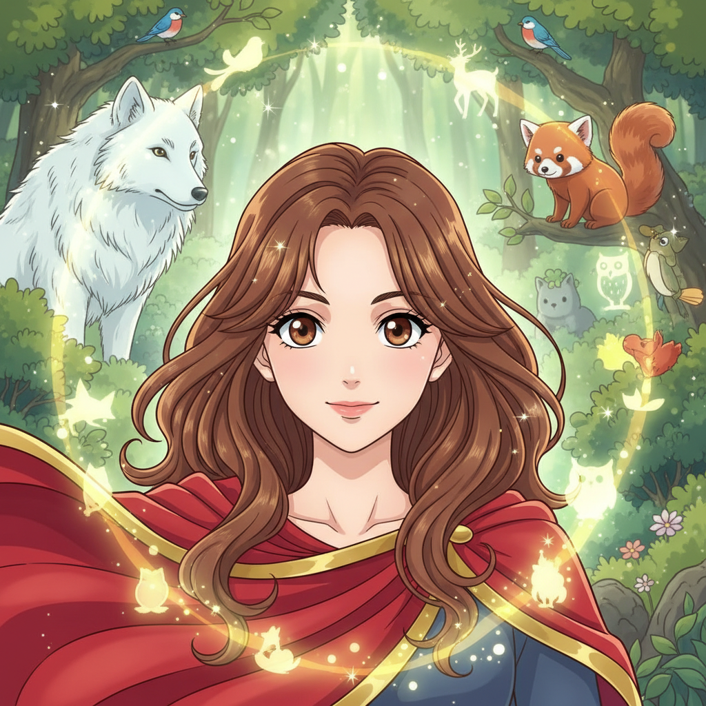 En un pequeño pueblo rodeado de verdes colinas vivía Aniroc, una niña como cualquier otra, con su ca