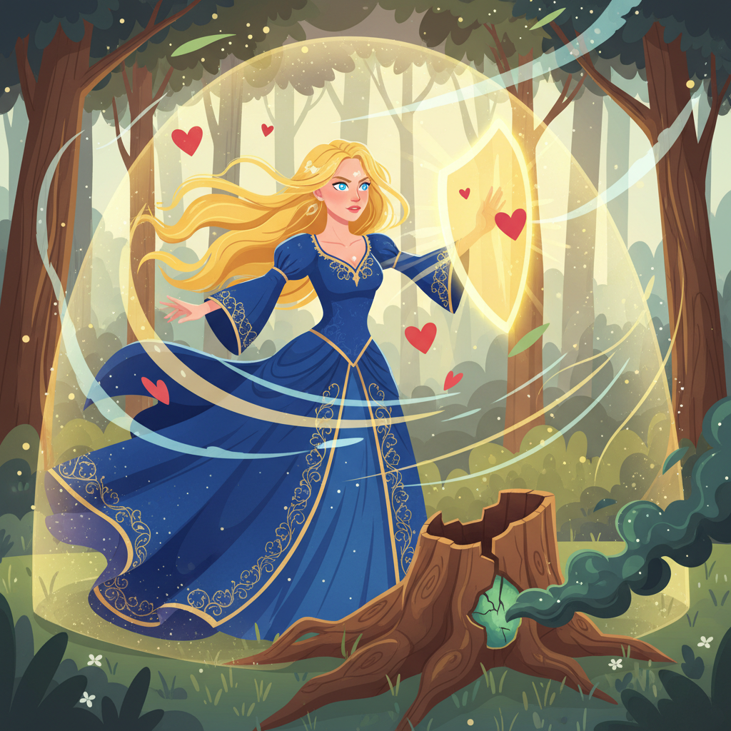 Mientras se adentraba en la espesura, Alegría se encontró con un pequeño zorro de pelaje gris platea