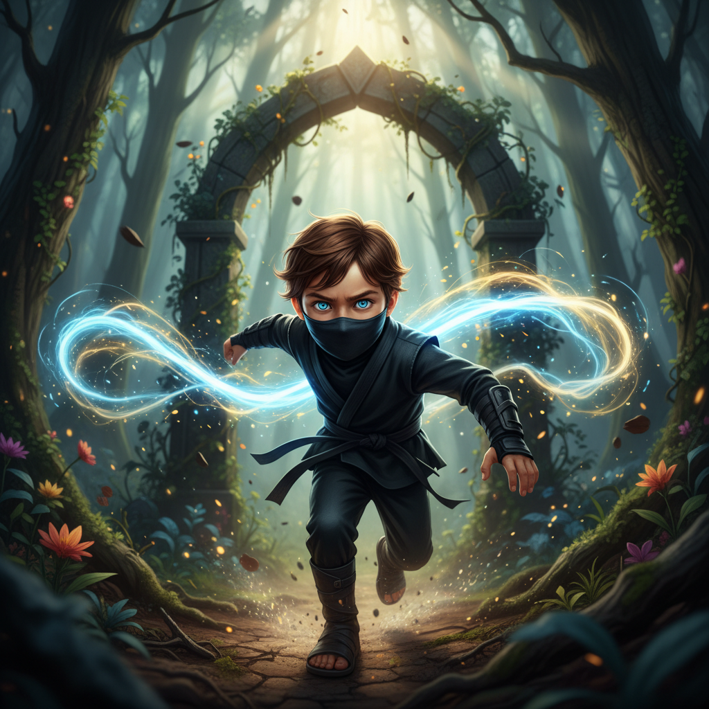 La carrera comenzó con un estruendo. Lucas se lanzó hacia adelante, su supervelocidad lo impulsó muy